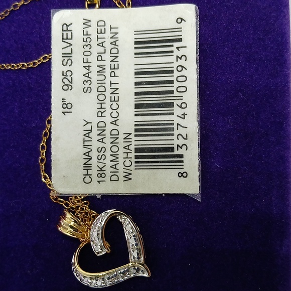 S3A4F035FW-10  SS/18K Rhodium Diamond Accent Chain - Picture 9 of 9